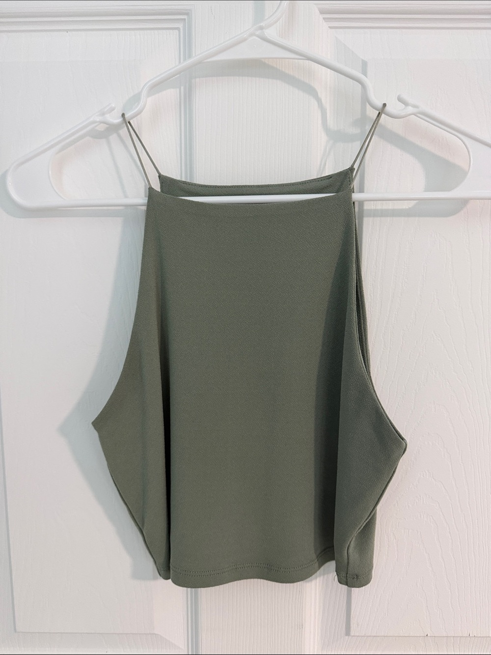 Forever 21 Olive Green High Neck Tank Top